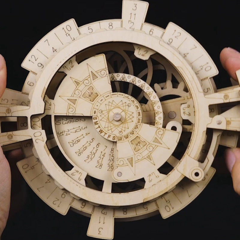 New Arrival Creative DIY Perpetual Calendar Wooden Assembly Gift for LK201 by Woody Signs Co. - Handmade Crafted Unique Wooden Creative
