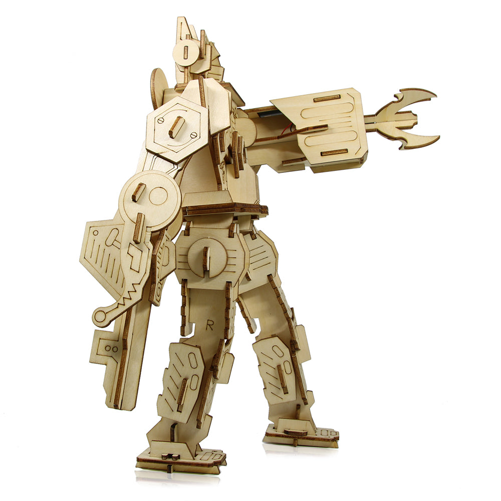 The Holy Warrior Wooden DIY Solar Power Toy Eco-friendly Educational DIY Assemble Toys Blocks For Kids Boy by Woody Signs Co. - Handmade Crafted Unique Wooden Creative