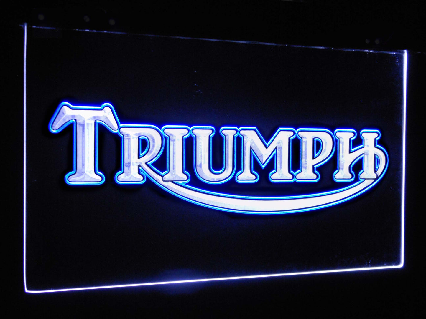 Triumph Car Truck Bar Decoration Gift Dual Color Led Neon Light Signs st6-d0051 by Woody Signs Co. - Handmade Crafted Unique Wooden Creative