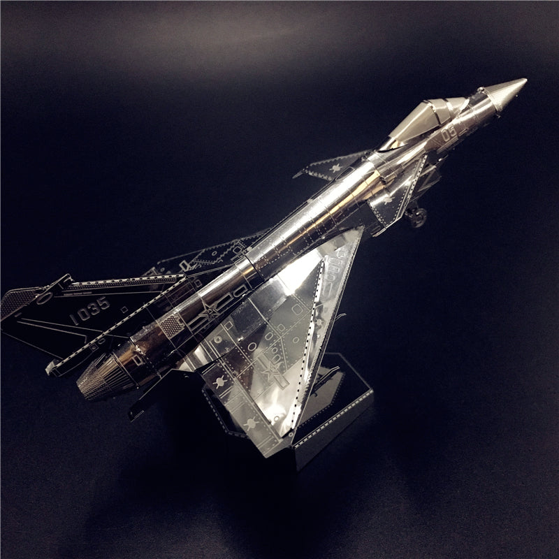 3D Metal model kit AIR FORCE J-10B Chinese modern military equipment Model DIY 3D by Woody Signs Co. - Handmade Crafted Unique Wooden Creative
