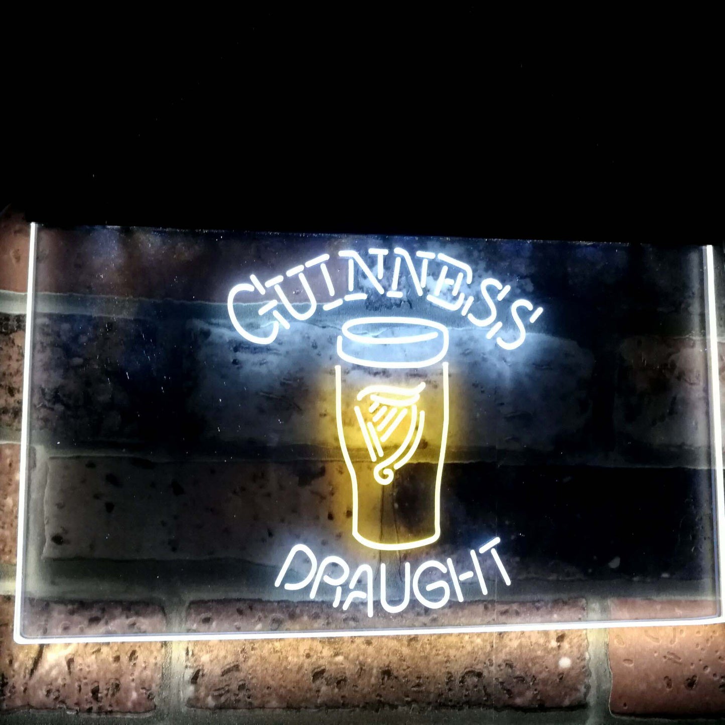 Guinness Draught Ale Bar Decoration Gift Dual Color Led Neon Light Signs st6-a2044 by Woody Signs Co. - Handmade Crafted Unique Wooden Creative