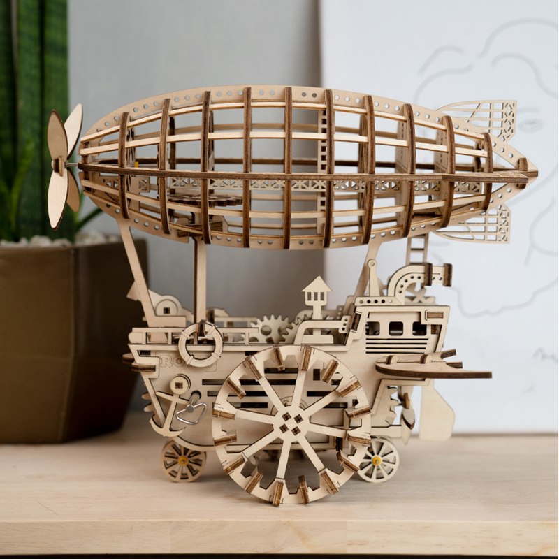 6 Kinds DIY Gear Drive Wooden Mechanical Assembly Gift for Teens LGLK by Woody Signs Co. - Handmade Crafted Unique Wooden Creative