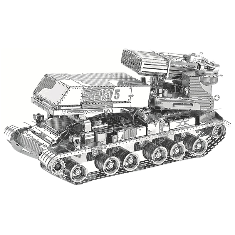 3D Metal model kit 122mm Multi-Barrel Rocket Launcher Voertuig DIY 3D by Woody Signs Co. - Handmade Crafted Unique Wooden Creative