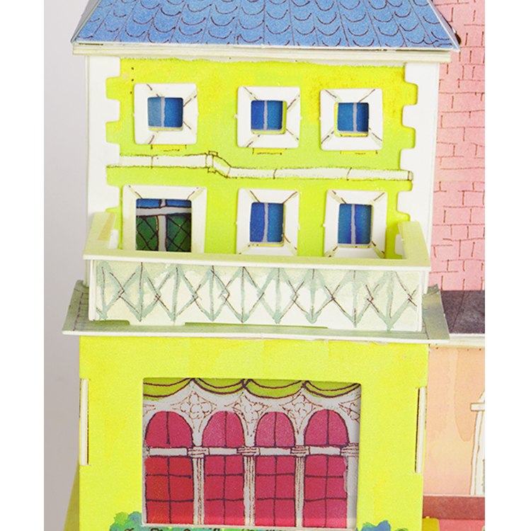 DIY Midsummer in Venice Doll House with Led Light   Miniature Wooden    SJ406 by Woody Signs Co. - Handmade Crafted Unique Wooden Creative