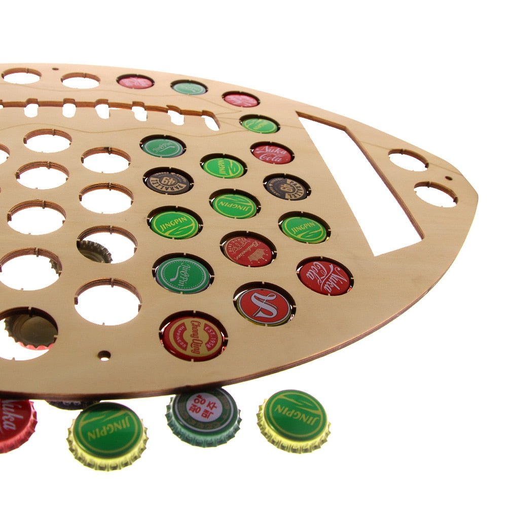 American Football Cap Map Rugby Ball Wooden Cap Trap Cap Holder Cap Collection Wall Art Display Map by Woody Signs Co. - Handmade Crafted Unique Wooden Creative