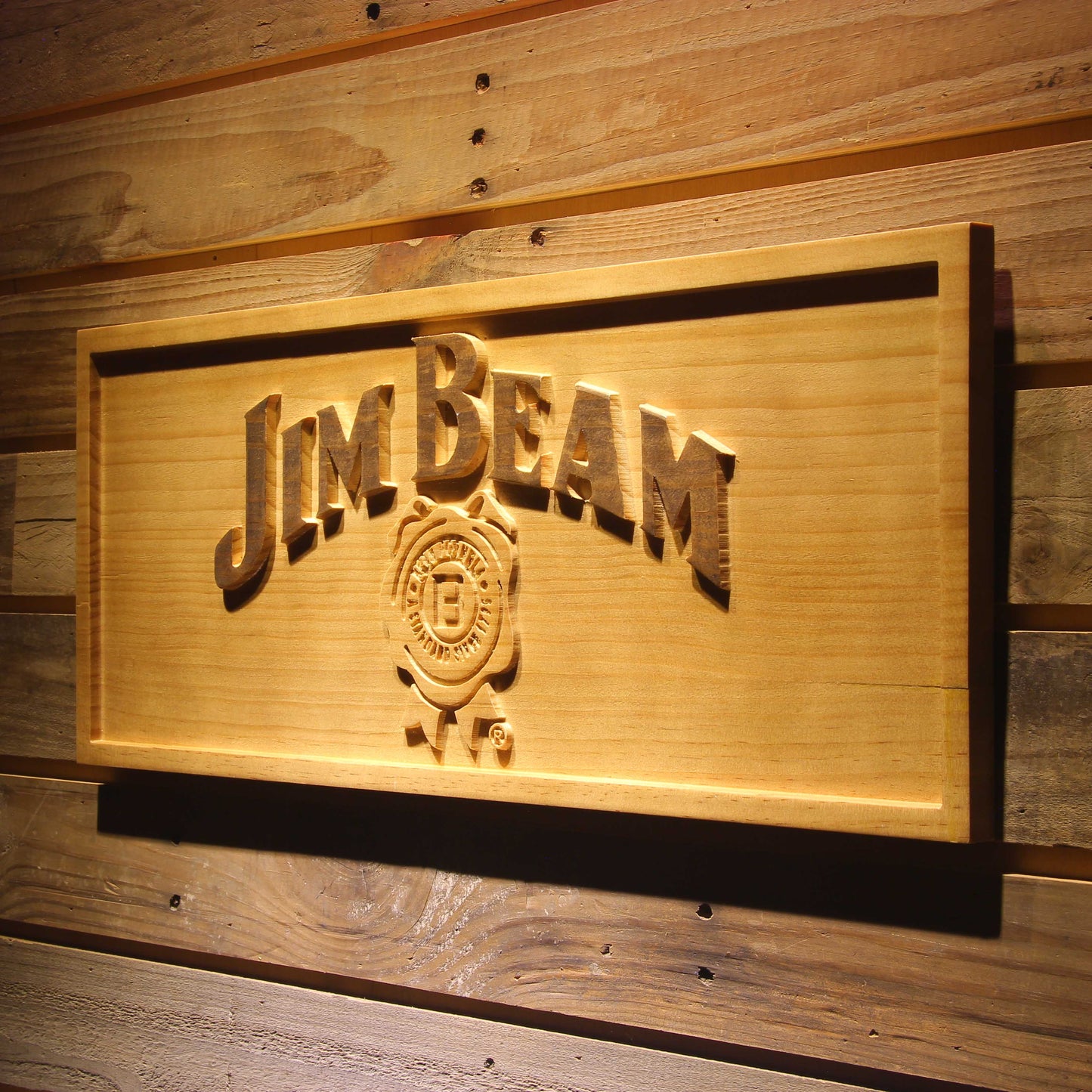 BEAM 3D Wooden Signs by Woody Signs Co. - Handmade Crafted Unique Wooden Creative