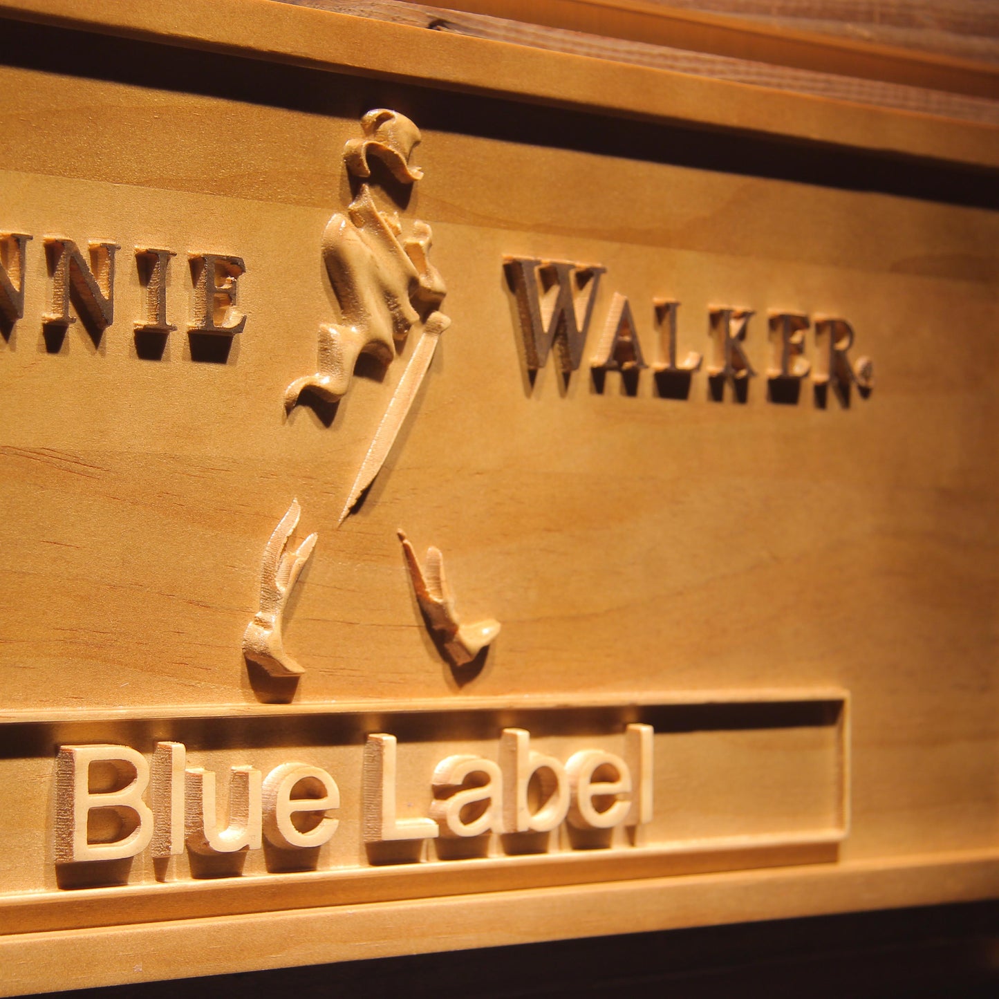 Johnnie Walker Blue Label Bar 3D Wooden Signs by Woody Signs Co. - Handmade Crafted Unique Wooden Creative