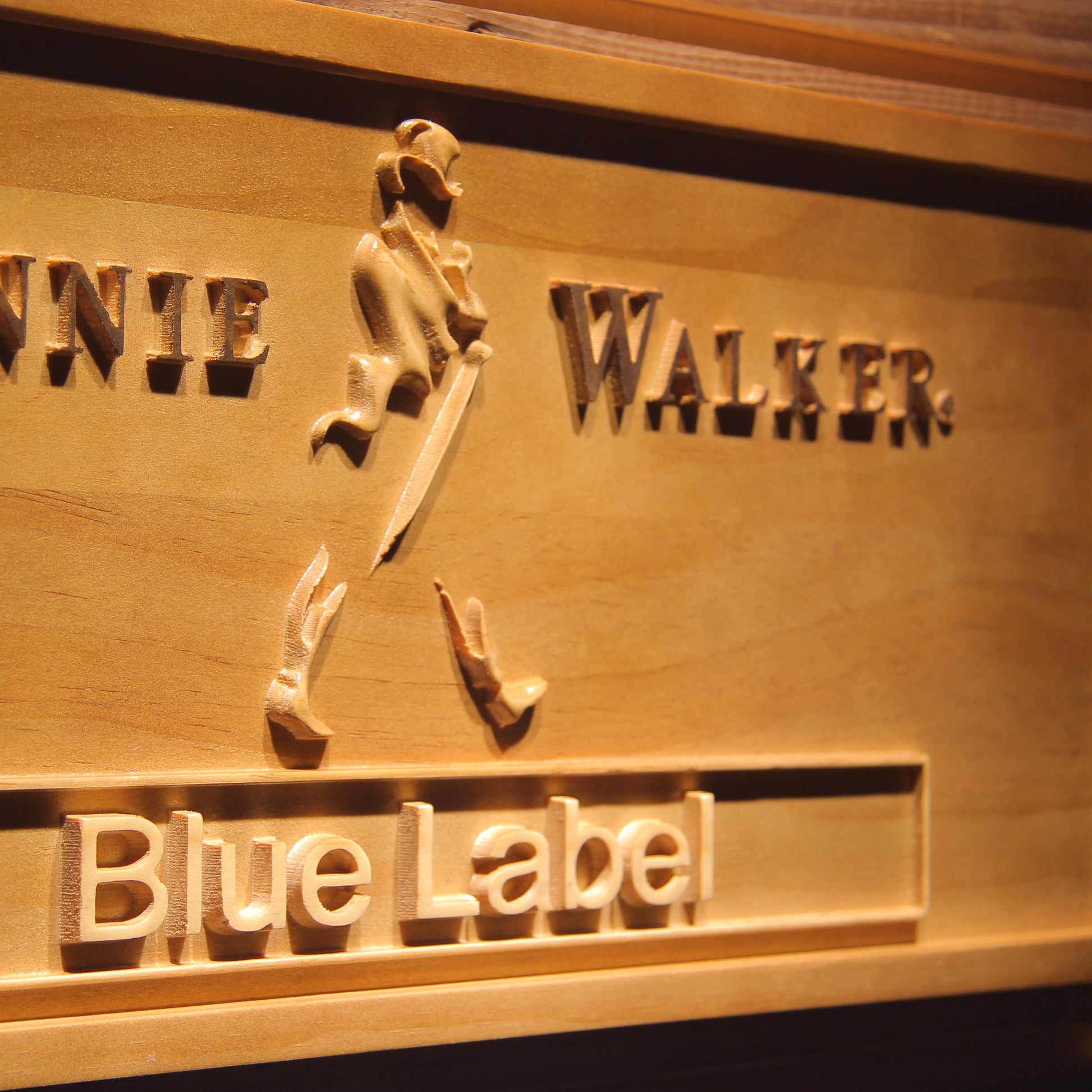 Johnnie Walker Blue Label Bar 3D Wooden Signs by Woody Signs Co. - Handmade Crafted Unique Wooden Creative