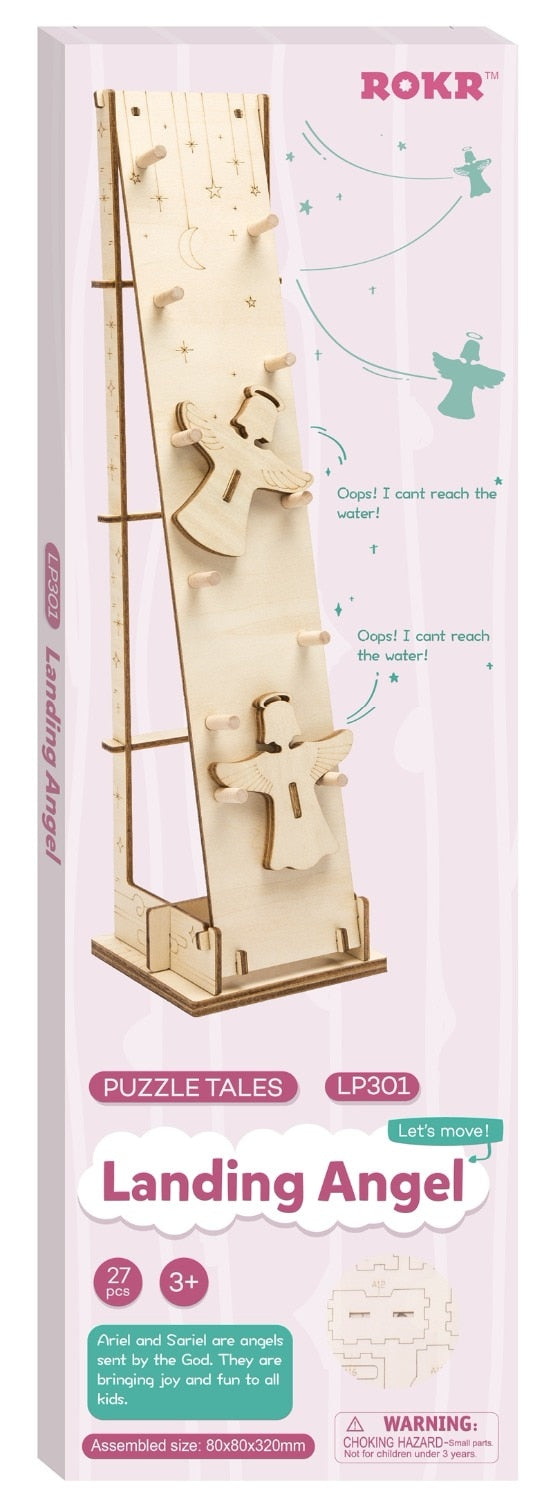 Children Adult Interesting Landing Angel Stress Relief Toy DIY Wooden Novelty Gag Toy Sports & Entertainment LP301 by Woody Signs Co. - Handmade Crafted Unique Wooden Creative