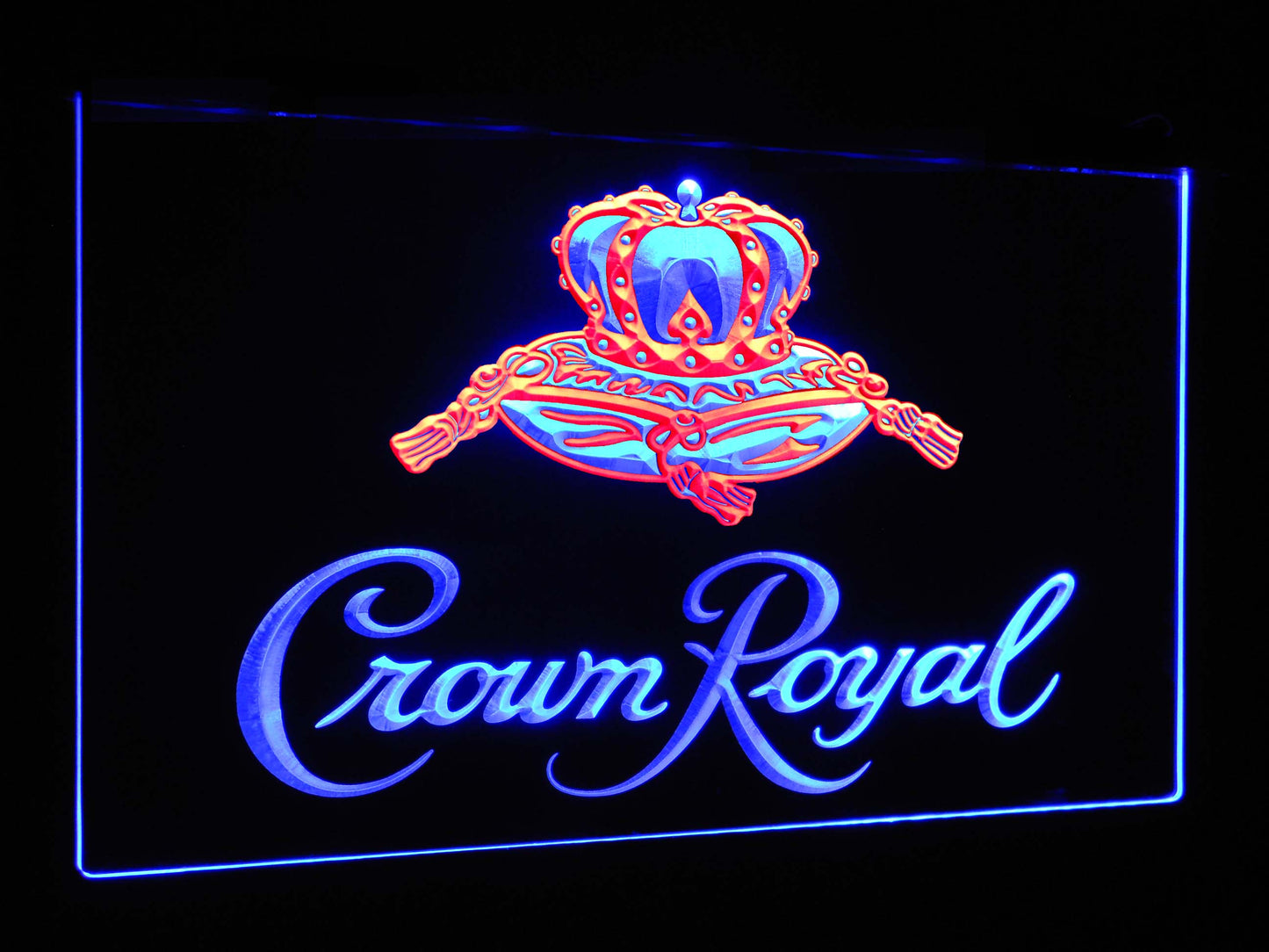 Crown Royal Bar Decoration Gift Dual Color Led Neon Light Signs st6-a0104 by Woody Signs Co. - Handmade Crafted Unique Wooden Creative