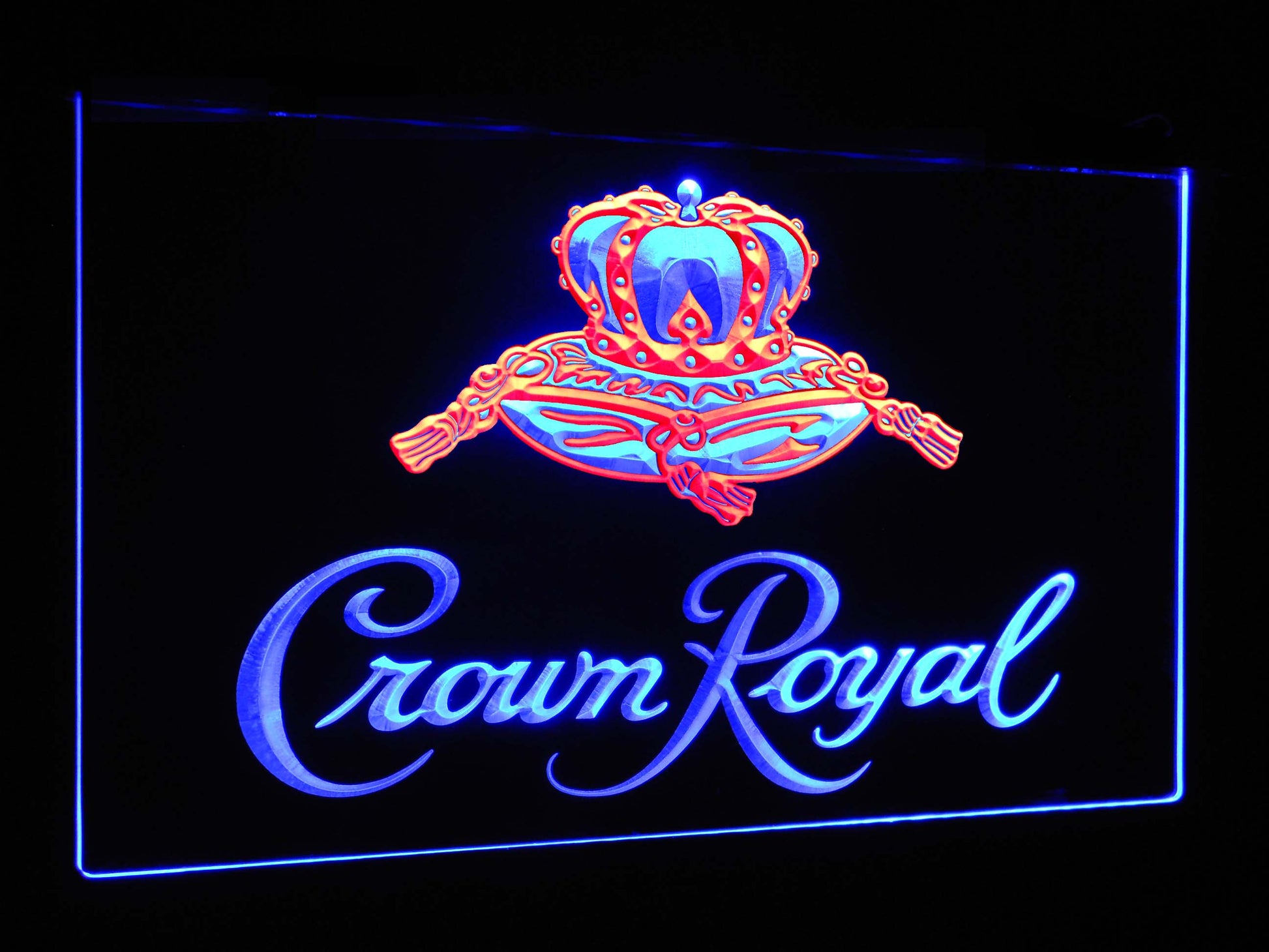 Crown Royal  Bar Decoration Gift Dual Color Led Neon Light Signs st6-a0104 by Woody Signs Co. - Handmade Crafted Unique Wooden Creative