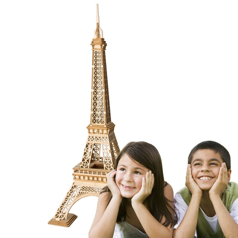 DIY 3D Wooden Pairs Tower Puzzle Game Gift&Ornament for Kid Friend Popular TG501 by Woody Signs Co. - Handmade Crafted Unique Wooden Creative