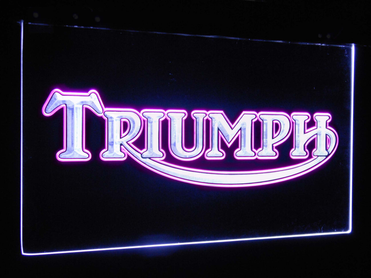 Triumph Car Truck Bar Decoration Gift Dual Color Led Neon Light Signs st6-d0051 by Woody Signs Co. - Handmade Crafted Unique Wooden Creative