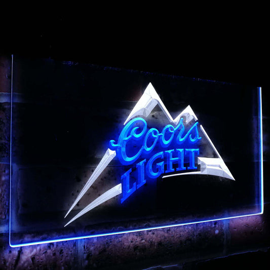 Coors Light  Bar Decoration Gift Dual Color Led Neon Light Signs st6-0004 by Woody Signs Co. - Handmade Crafted Unique Wooden Creative
