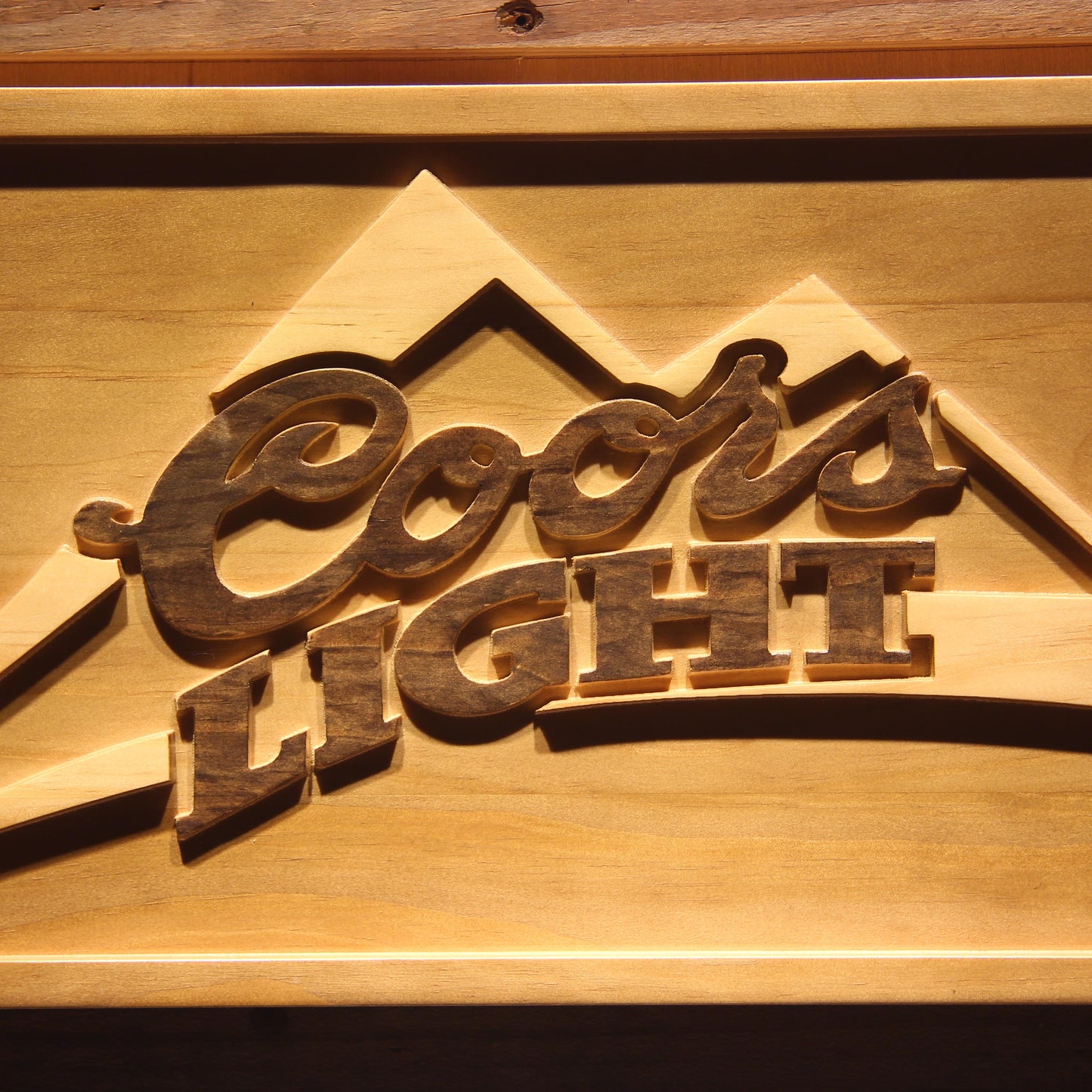 Coors Light 3D Wooden Signs by Woody Signs Co. - Handmade Crafted Unique Wooden Creative