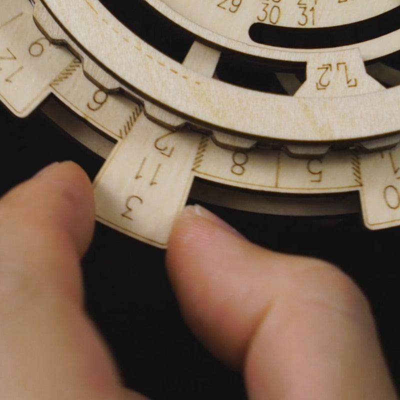 New Arrival Creative DIY Perpetual Calendar Wooden Assembly Gift for LK201 by Woody Signs Co. - Handmade Crafted Unique Wooden Creative