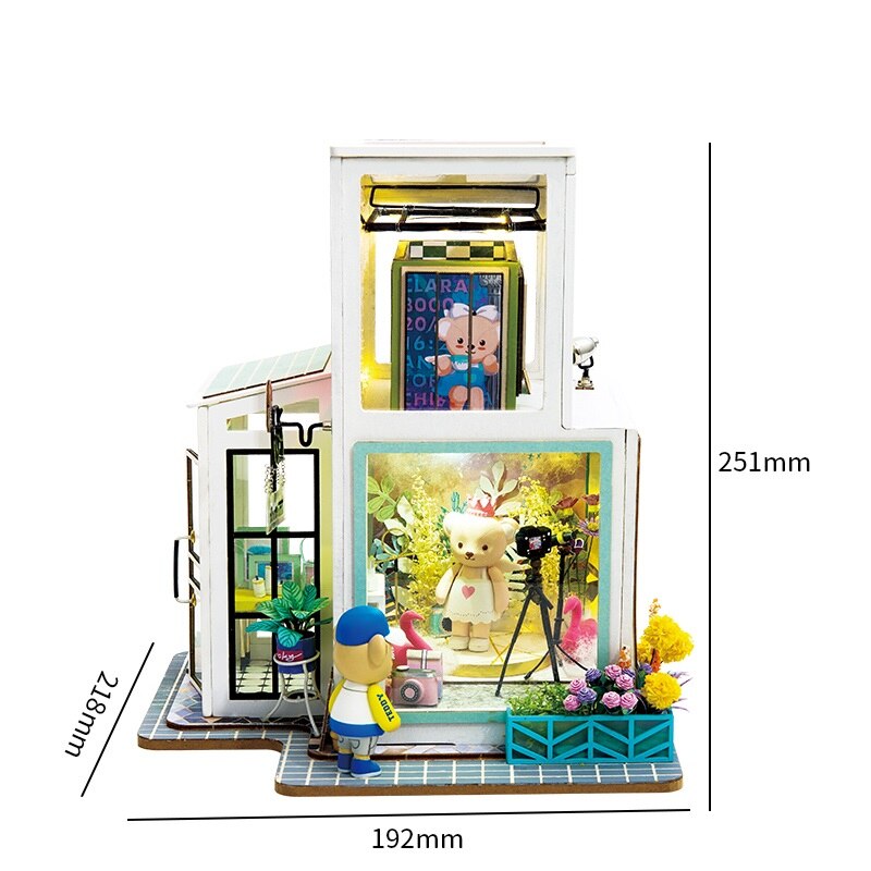 2019 New Arrival Luxury DIY House with Bear&Furniture Children Adult Miniature Wooden Doll House Model Kit Dollhouse TD by Woody Signs Co. - Handmade Crafted Unique Wooden Creative