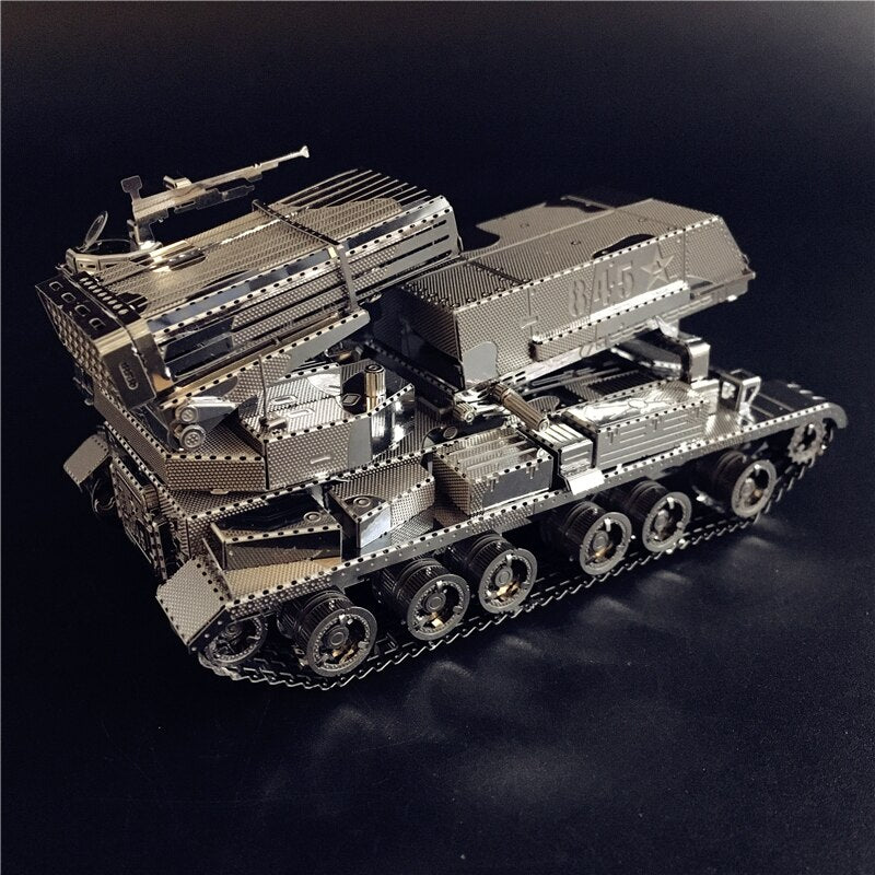 3D Metal model kit  122mm Multi-Barrel Rocket Launcher Voertuig DIY 3D by Woody Signs Co. - Handmade Crafted Unique Wooden Creative