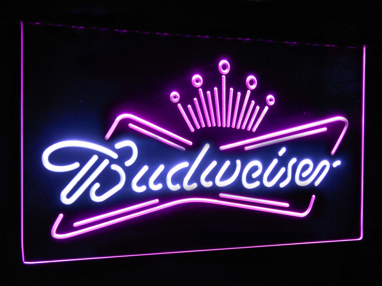 Budweiser King Bar Decoration Gift Dual Color Led Neon Light Signs st6-a2005 by Woody Signs Co. - Handmade Crafted Unique Wooden Creative