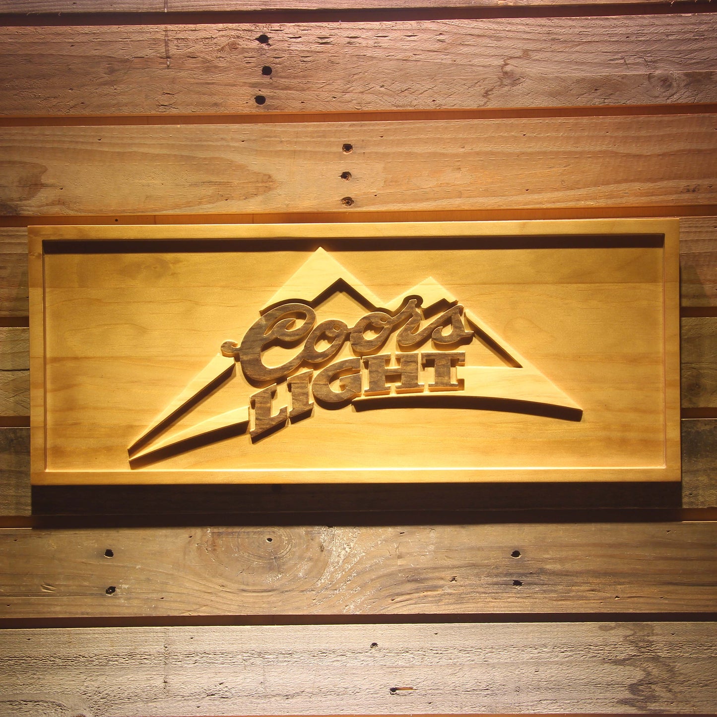 Coors Light 3D Wooden Signs by Woody Signs Co. - Handmade Crafted Unique Wooden Creative