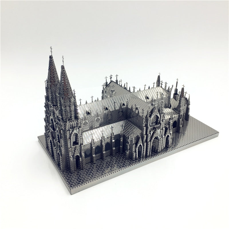3D Puzzle Metal Assembly Model St. Patrick's Cathedral Model Kits DIY 3D Laser Cut Toy Creative toys by Woody Signs Co. - Handmade Crafted Unique Wooden Creative