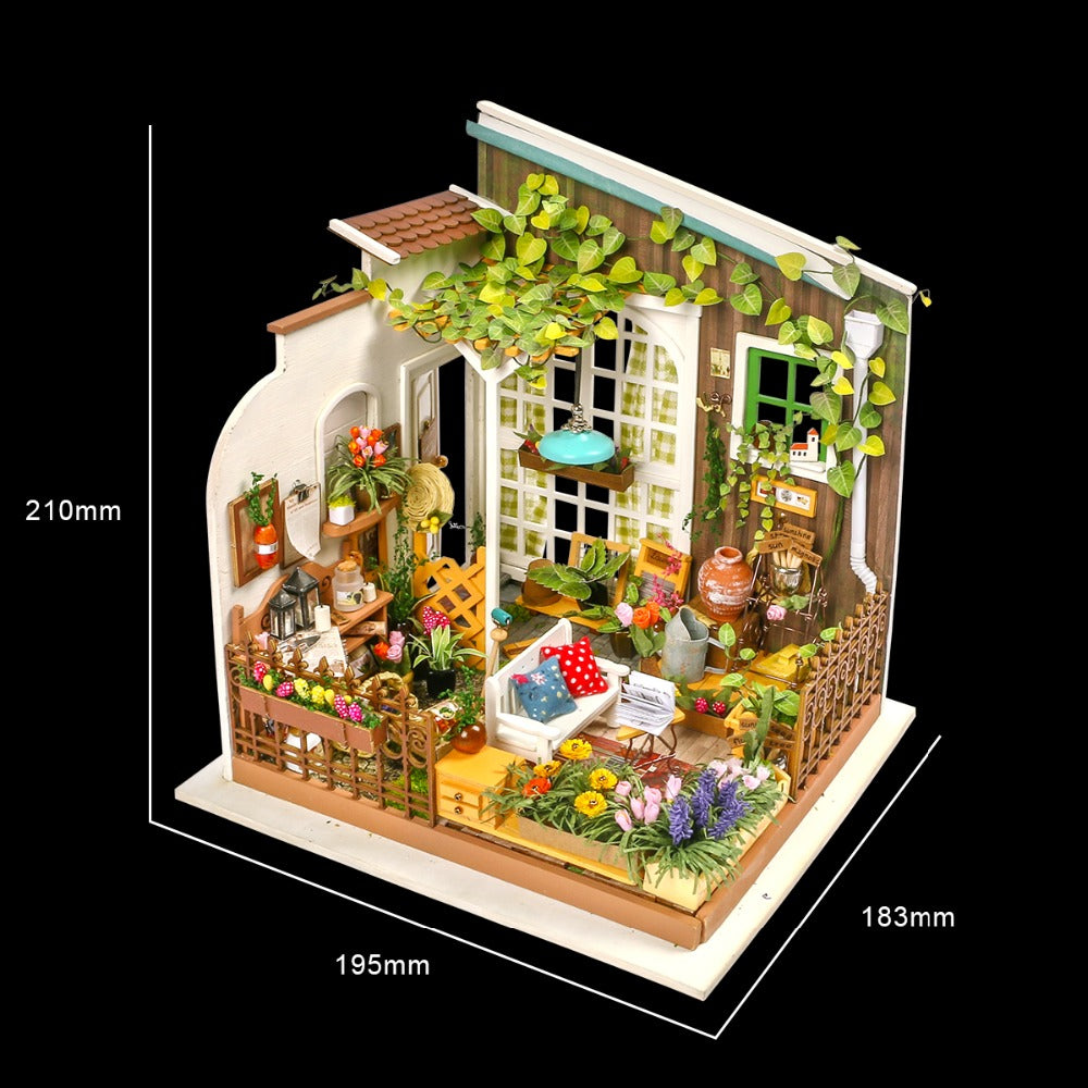 DIY Doll House Miller's Garden 's Gift Miniature Wooden DG108 by Woody Signs Co. - Handmade Crafted Unique Wooden Creative