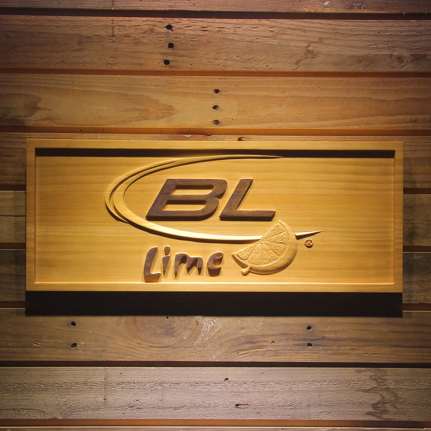 Bud Light Lime 3D Wooden Bar Signs by Woody Signs Co. - Handmade Crafted Unique Wooden Creative