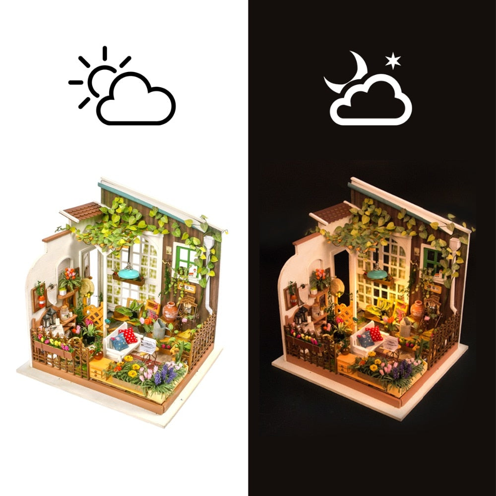 DIY Doll House Miller's Garden 's Gift Miniature Wooden DG108 by Woody Signs Co. - Handmade Crafted Unique Wooden Creative