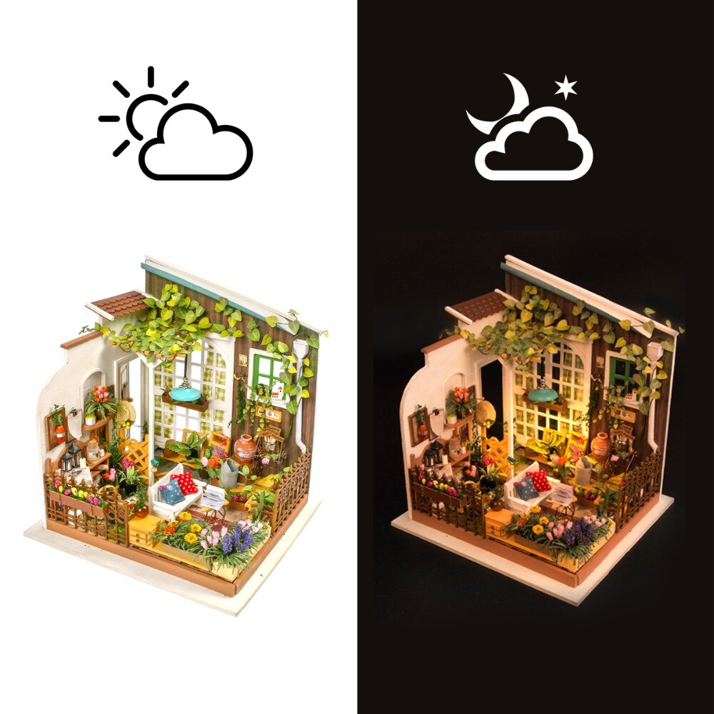 DIY Doll House Miller's Garden 's Gift Miniature Wooden DG108 by Woody Signs Co. - Handmade Crafted Unique Wooden Creative