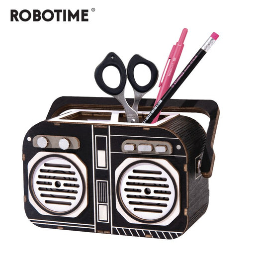 2019 New DIY Vintage Recorder 3D Wooden Puzzle Game Gift&Penholder for Children Friend Toy TG11 (TG11 Recorder) by Woody Signs Co. - Handmade Crafted Unique Wooden Creative