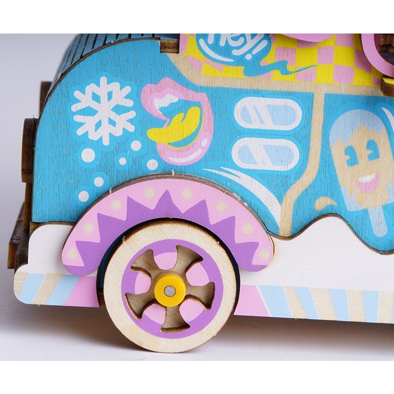 New Arrival DIY 3D Moving Flavor Wooden Puzzle Game Assembly Moveable Music Box Toy Gift for Children Kids Adult AMD61 by Woody Signs Co. - Handmade Crafted Unique Wooden Creative