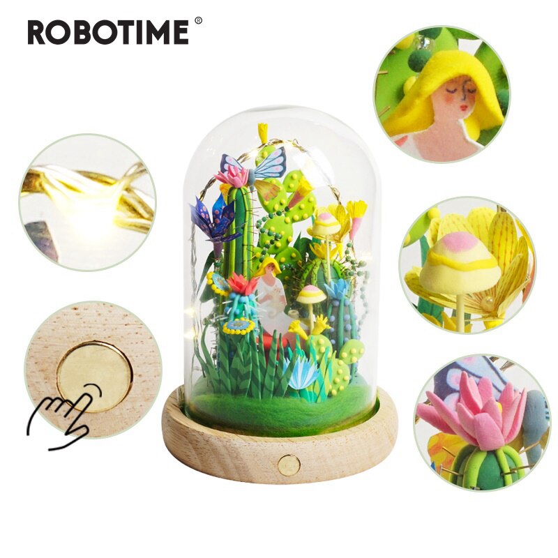 4 Kinds Modeling Clay With Led&Glass Box Colorful Polymer Creative DIY Clay Creative Toy Gift for Children Adult DC by Woody Signs Co. - Handmade Crafted Unique Wooden Creative