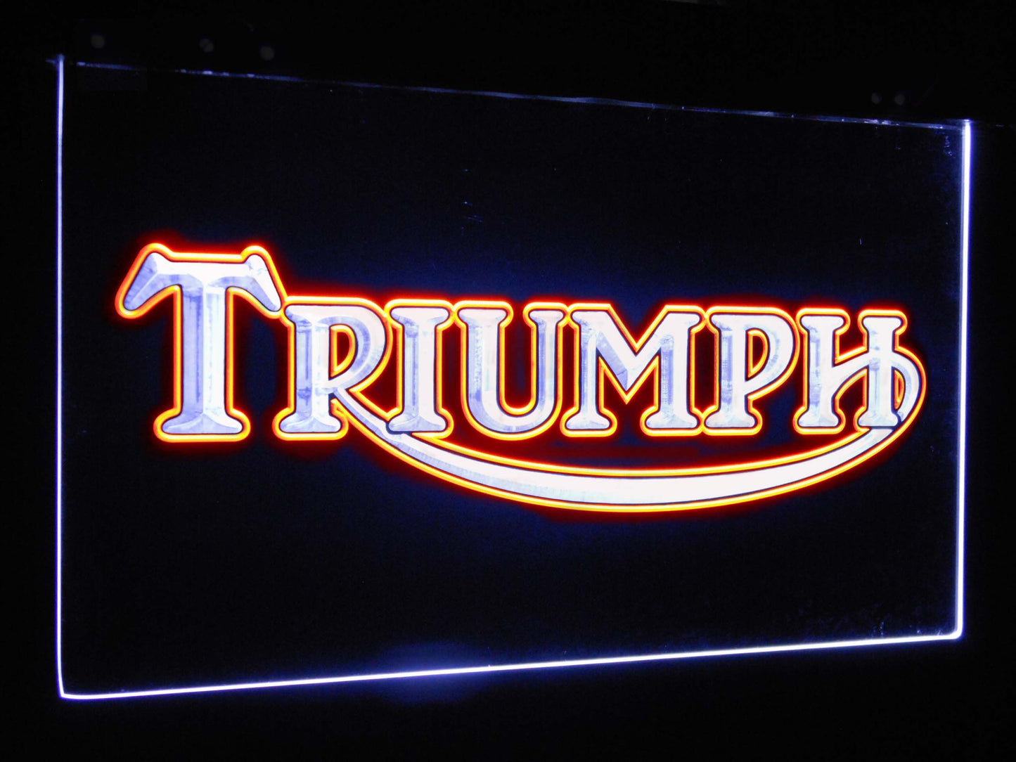 Triumph Car Truck Bar Decoration Gift Dual Color Led Neon Light Signs st6-d0051 by Woody Signs Co. - Handmade Crafted Unique Wooden Creative