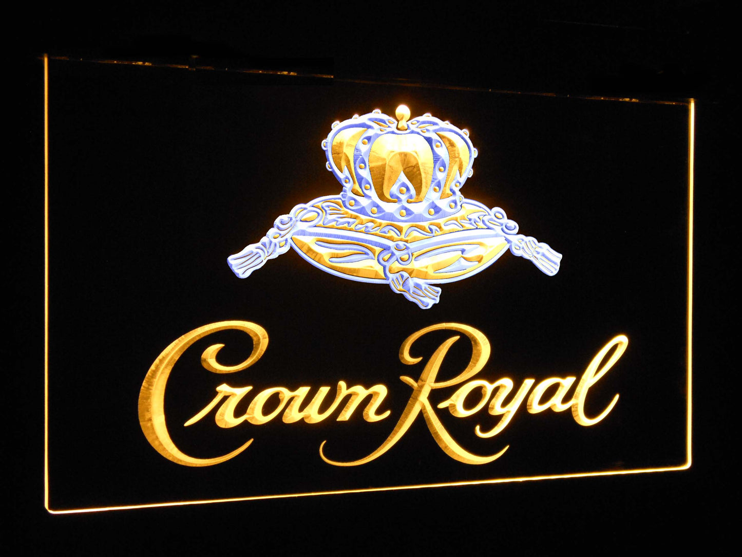 Crown Royal Bar Decoration Gift Dual Color Led Neon Light Signs st6-a0104 by Woody Signs Co. - Handmade Crafted Unique Wooden Creative