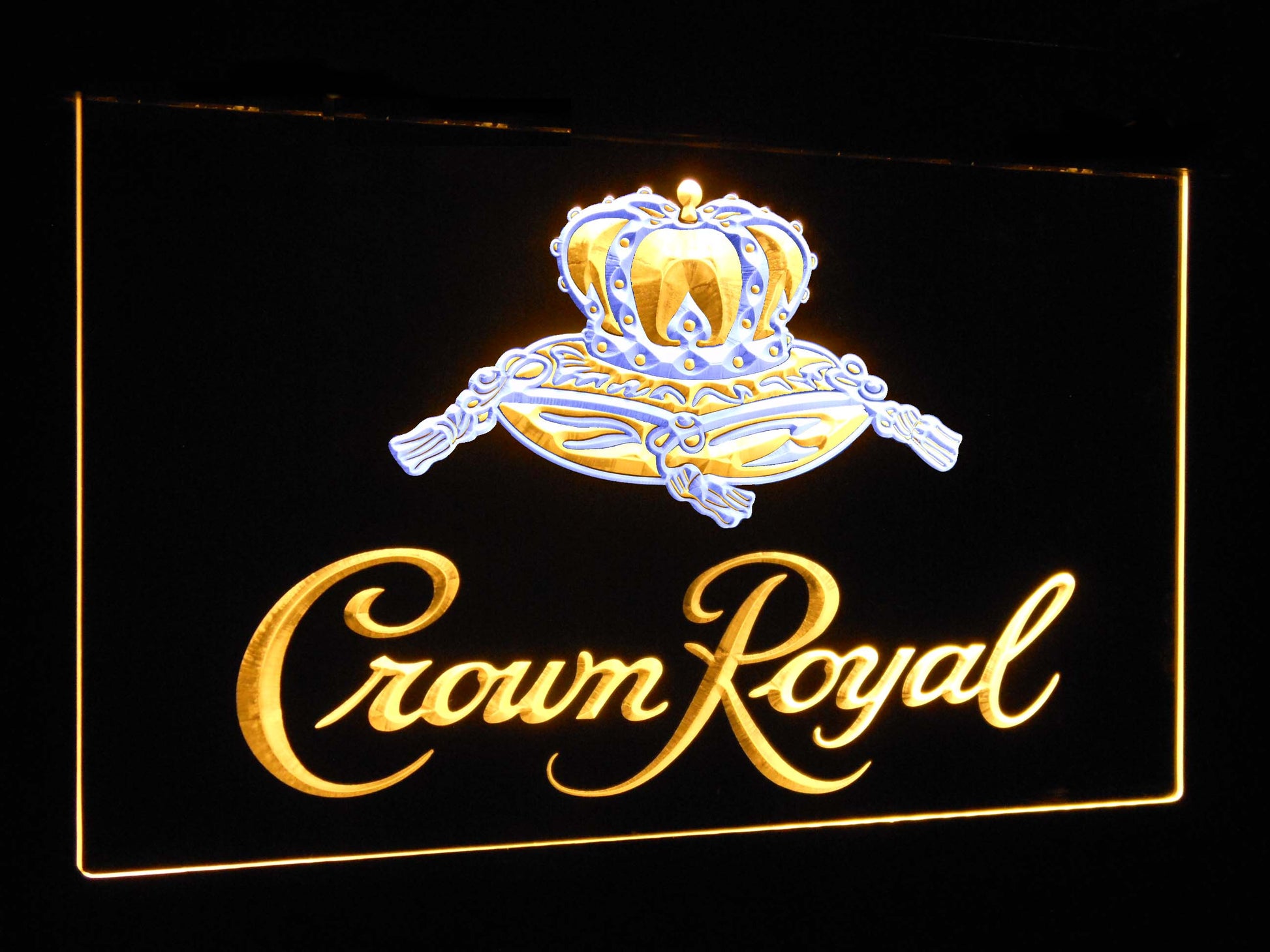 Crown Royal  Bar Decoration Gift Dual Color Led Neon Light Signs st6-a0104 by Woody Signs Co. - Handmade Crafted Unique Wooden Creative
