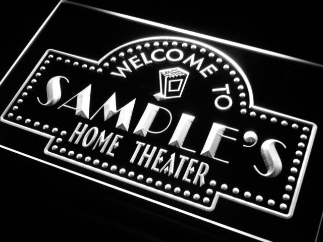 ph Name Custom Home Theater Bar Neon Light Signs with On/Off Switch 7 Colors 4 Sizes by Woody Signs Co. - Handmade Crafted Unique Wooden Creative