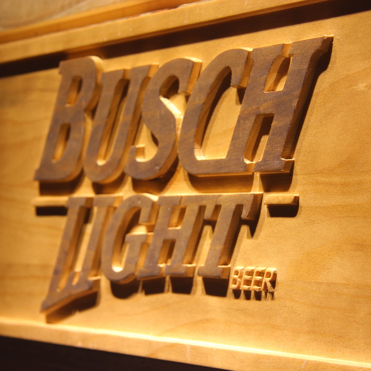 Busch Light 3D Wooden Signs by Woody Signs Co. - Handmade Crafted Unique Wooden Creative