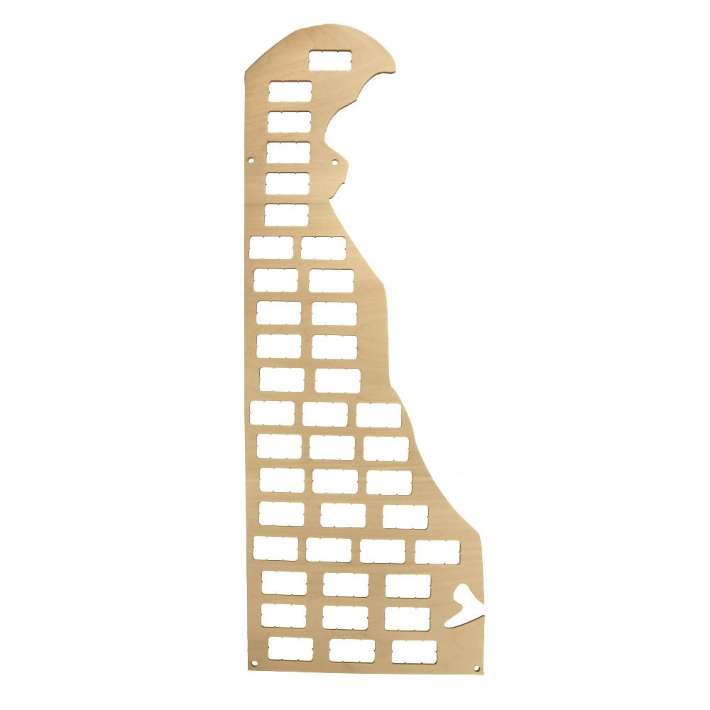 Delaware  Cork Wall Display Map Delaware Wood Cutout Shaped Cork  Map  Wood Map  For New Home by Woody Signs Co. - Handmade Crafted Unique Wooden Creative