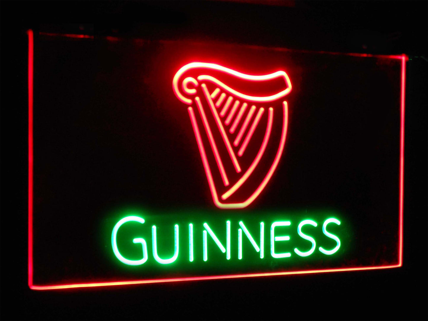 Guinness Ale Bar Decoration Gift Dual Color Led Neon Light Signs st6-a2002 by Woody Signs Co. - Handmade Crafted Unique Wooden Creative