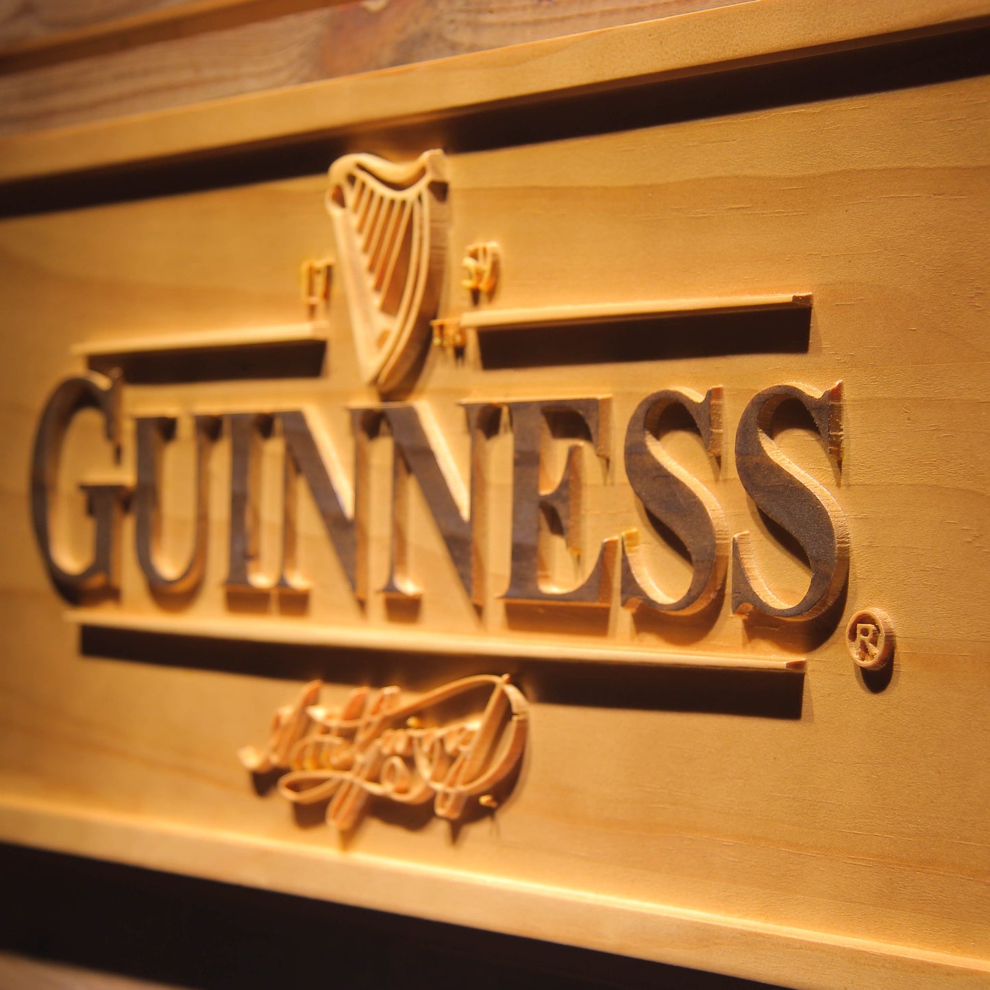GUINNESS Ale 3D Wooden Signs by Woody Signs Co. - Handmade Crafted Unique Wooden Creative