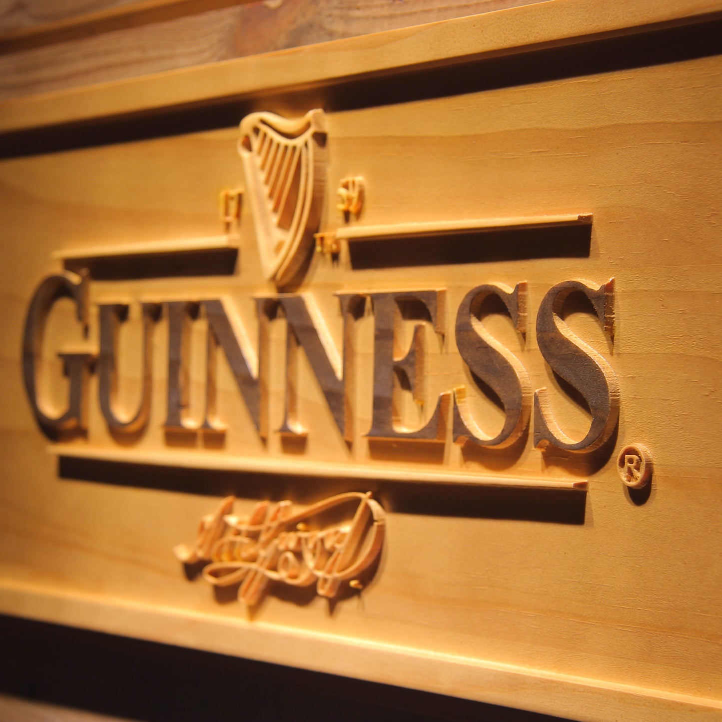 GUINNESS Ale  3D Wooden Signs by Woody Signs Co. - Handmade Crafted Unique Wooden Creative