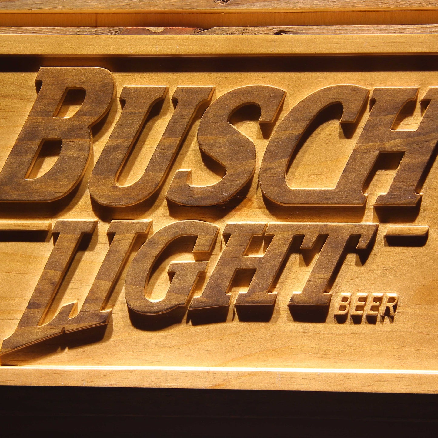 Busch Light 3D Wooden Signs by Woody Signs Co. - Handmade Crafted Unique Wooden Creative