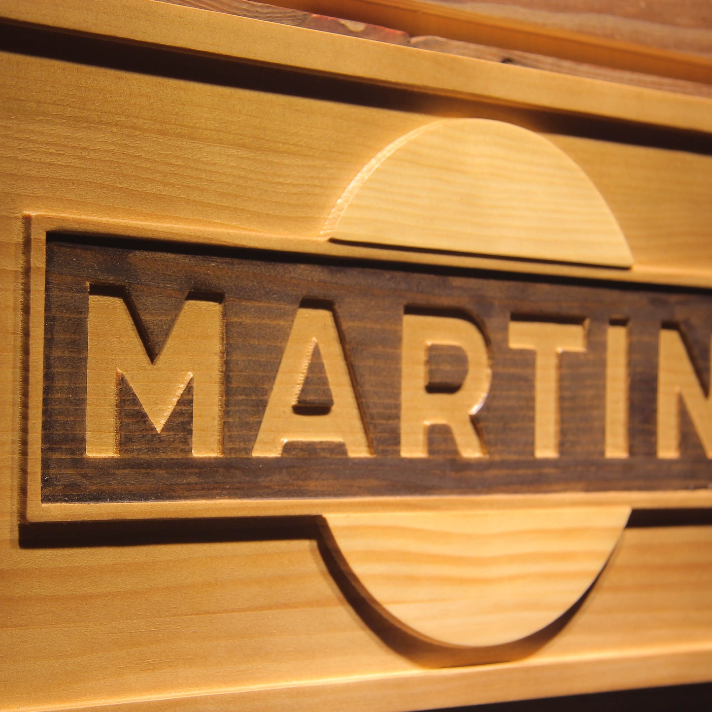 Martini 3D Wooden Bar Signs by Woody Signs Co. - Handmade Crafted Unique Wooden Creative