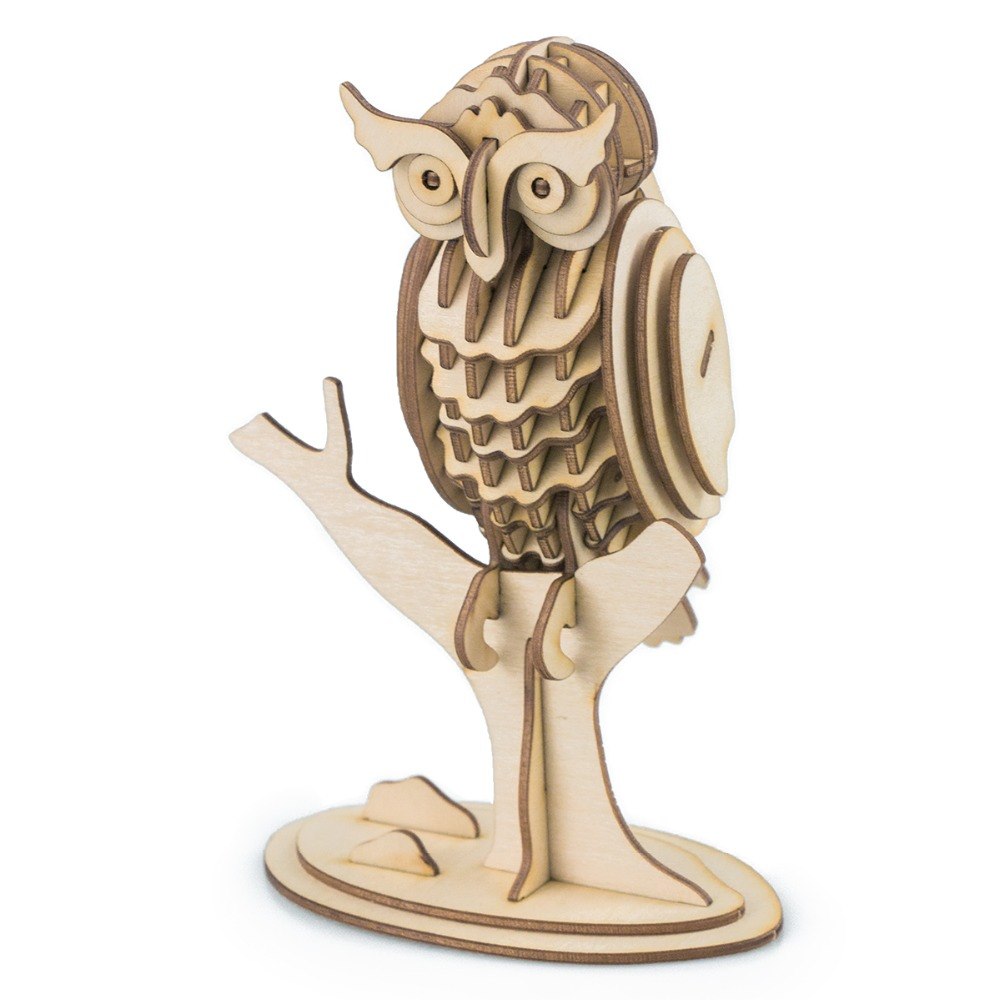3D wooden puzzle game hobbies for educational baby & toddler popular Owl TG252 by Woody Signs Co. - Handmade Crafted Unique Wooden Creative
