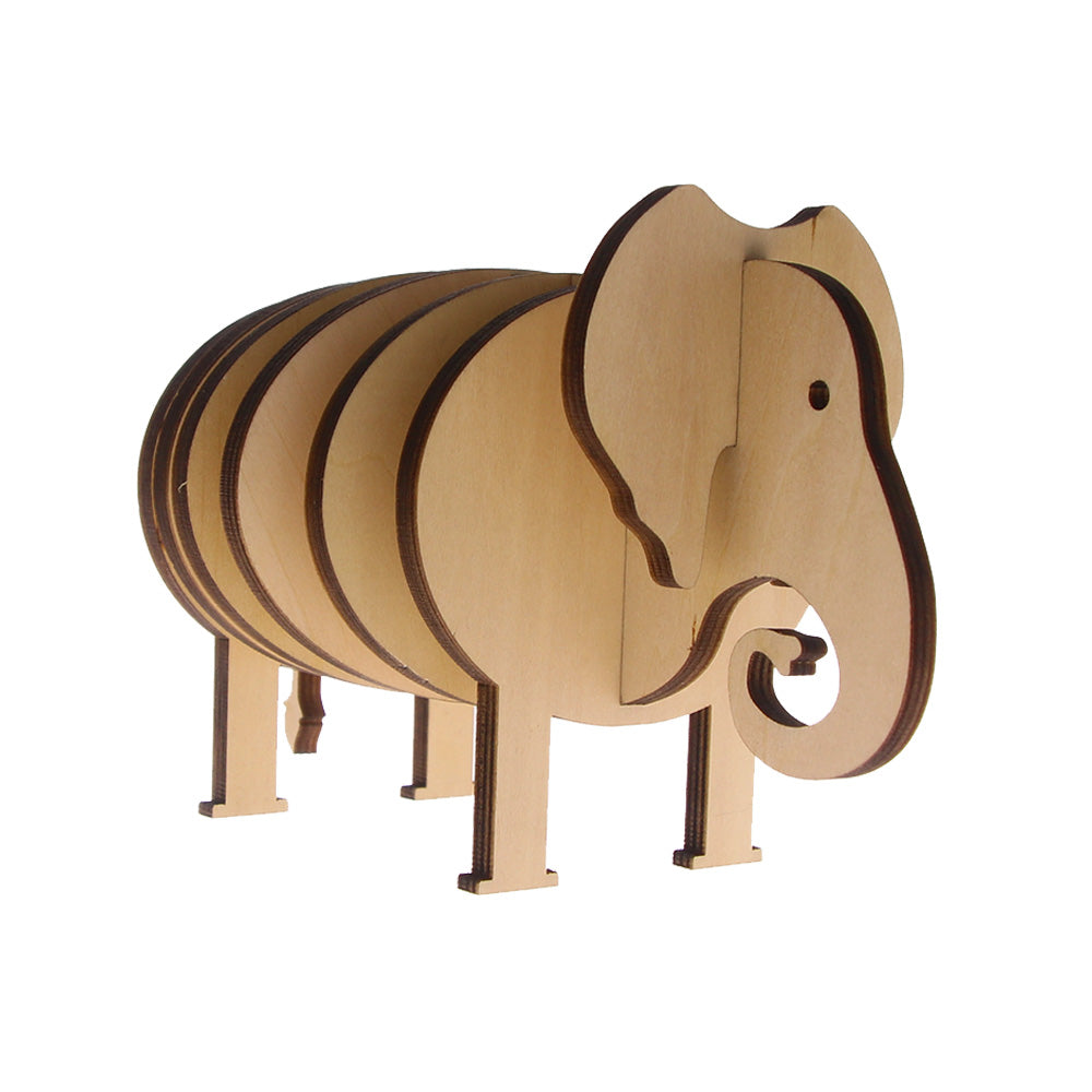 8Pieces/Set Elephant Coffee Tea Coaster DIY Pin Wooden Handmade Animal Table Mat Creative Tableware Unique Gift Idea by Woody Signs Co. - Handmade Crafted Unique Wooden Creative