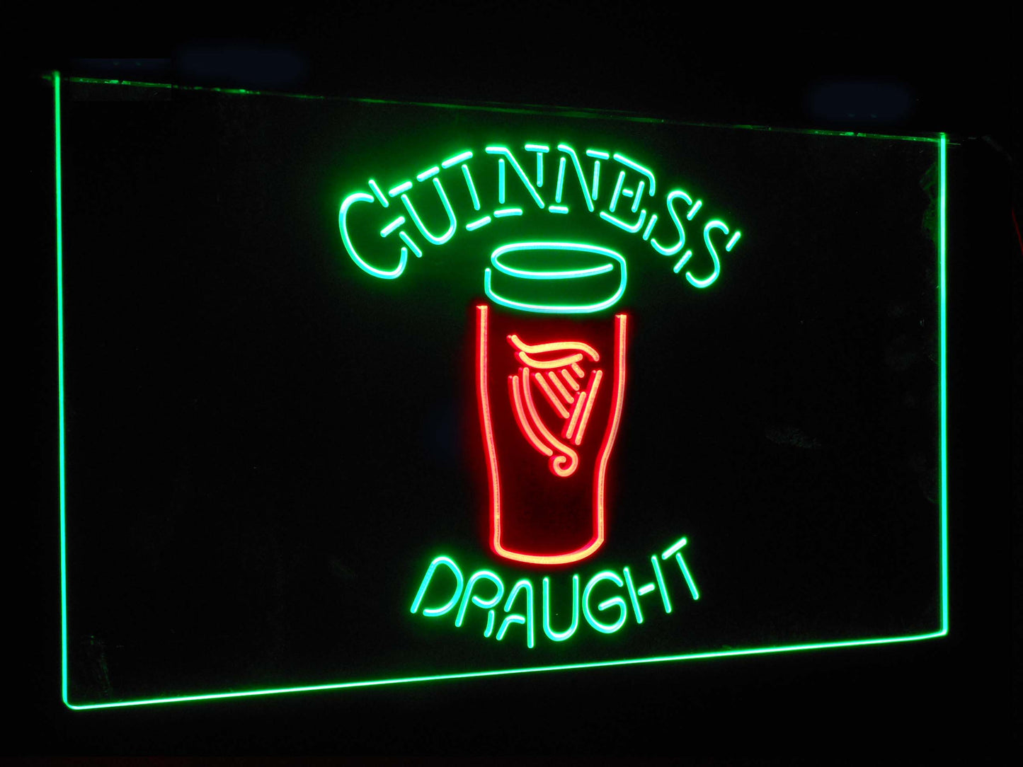 Guinness Draught Ale Bar Decoration Gift Dual Color Led Neon Light Signs st6-a2044 by Woody Signs Co. - Handmade Crafted Unique Wooden Creative