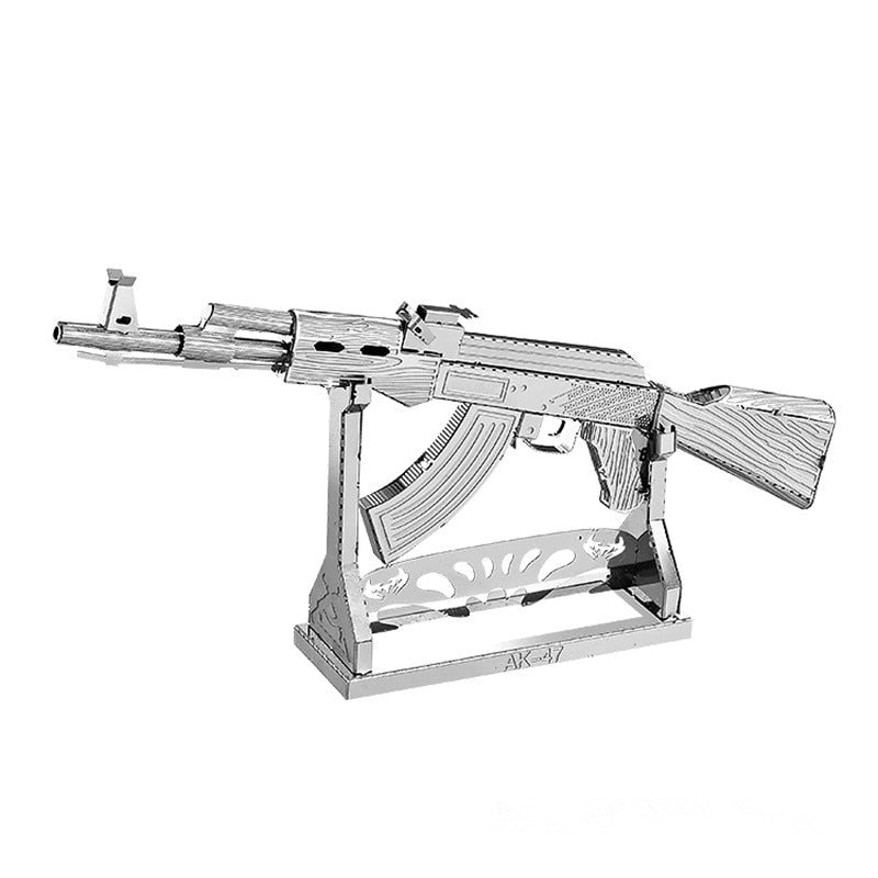 3D Metal Puzzle AK47 Beretta 92 Gun Weapon Building Model Kit DIY 3D Laser Cut Toy for adult by Woody Signs Co. - Handmade Crafted Unique Wooden Creative