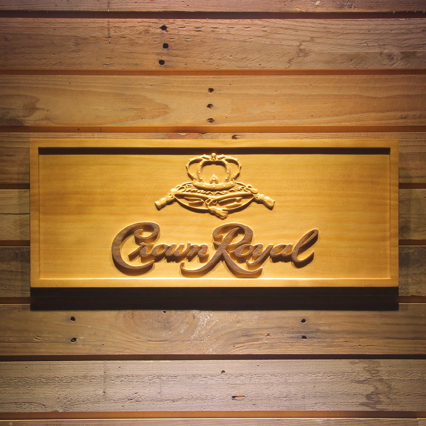 Crown Royal 3D Wooden Signs by Woody Signs Co. - Handmade Crafted Unique Wooden Creative