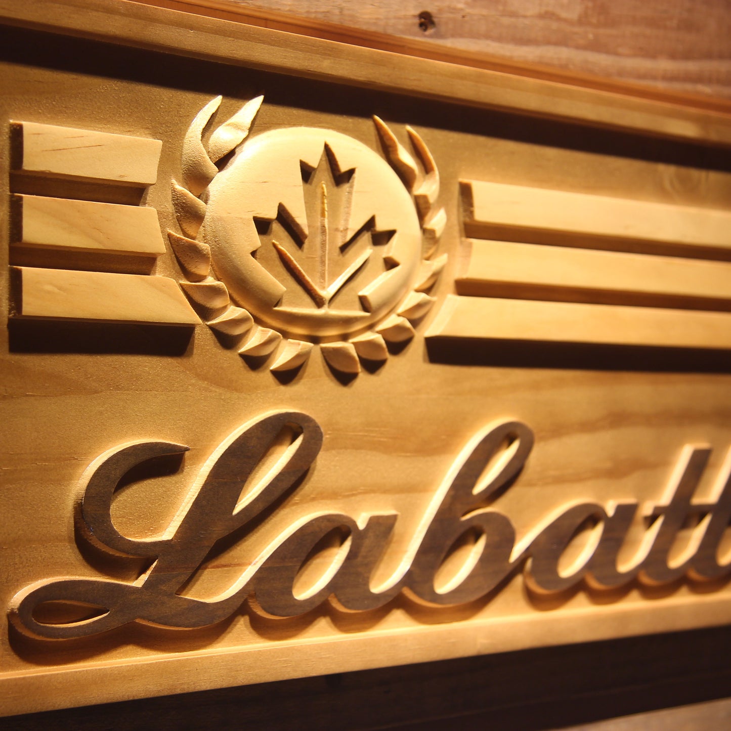 Labatt 3D Wooden Bar Signs by Woody Signs Co. - Handmade Crafted Unique Wooden Creative