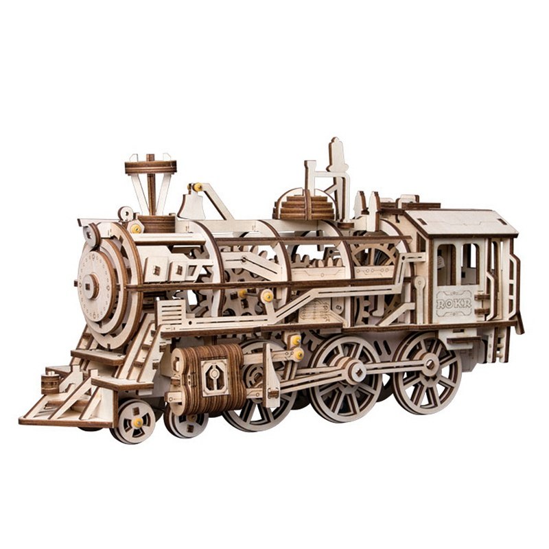 6 Kinds DIY Gear Drive Wooden Mechanical Assembly Gift for Teens LGLK by Woody Signs Co. - Handmade Crafted Unique Wooden Creative